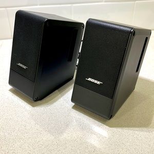 Bose Computer MusicMonitor Desktop PC Speakers including adaptor and remote.